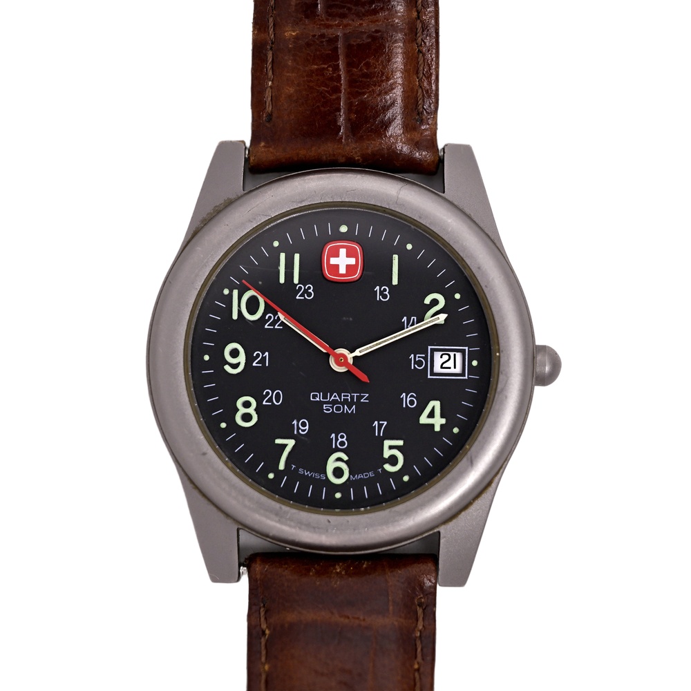 Swiss Army Wenger Vintage 1990's Men's Black Strap Marlboro Unlimited